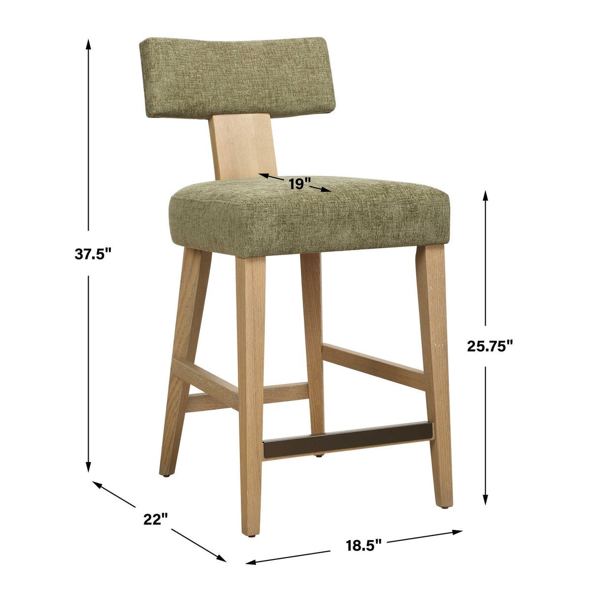 Elysian Moss Counter Stool - Ornate Home