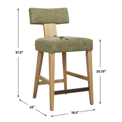 Elysian Moss Counter Stool - Ornate Home