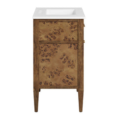 Elysian White/Brown 30" Wood Bathroom Vanity - Ornate Home