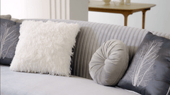 Elysium Grey/Gold Trim Sofa / HD-S7008 - Ornate Home