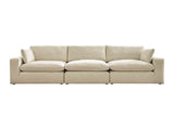 Elyza Linen 3pc Sectional Sofa (Online Special Price) - Ornate Home