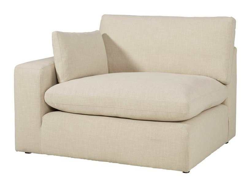 Elyza Linen 3pc Sectional Sofa (Online Special Price) - Ornate Home