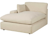 Elyza Linen 3pc Sectional Sofa w/ LAF Corner Chaise (Online Special Price) - Ornate Home