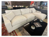 Elyza Linen 3pc Sectional Sofa w/ RAF Corner Chaise (Online Special Price) - Ornate Home