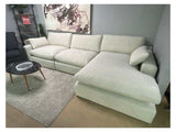 Elyza Linen 3pc Sectional Sofa w/ RAF Corner Chaise (Online Special Price) - Ornate Home