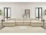 Elyza Linen 4pc "U" Shape Sectional Sofa (Online Special Price) - Ornate Home