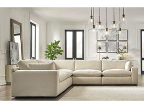Elyza Linen 5pc Sectional Sofa (Online Special Price) - Ornate Home