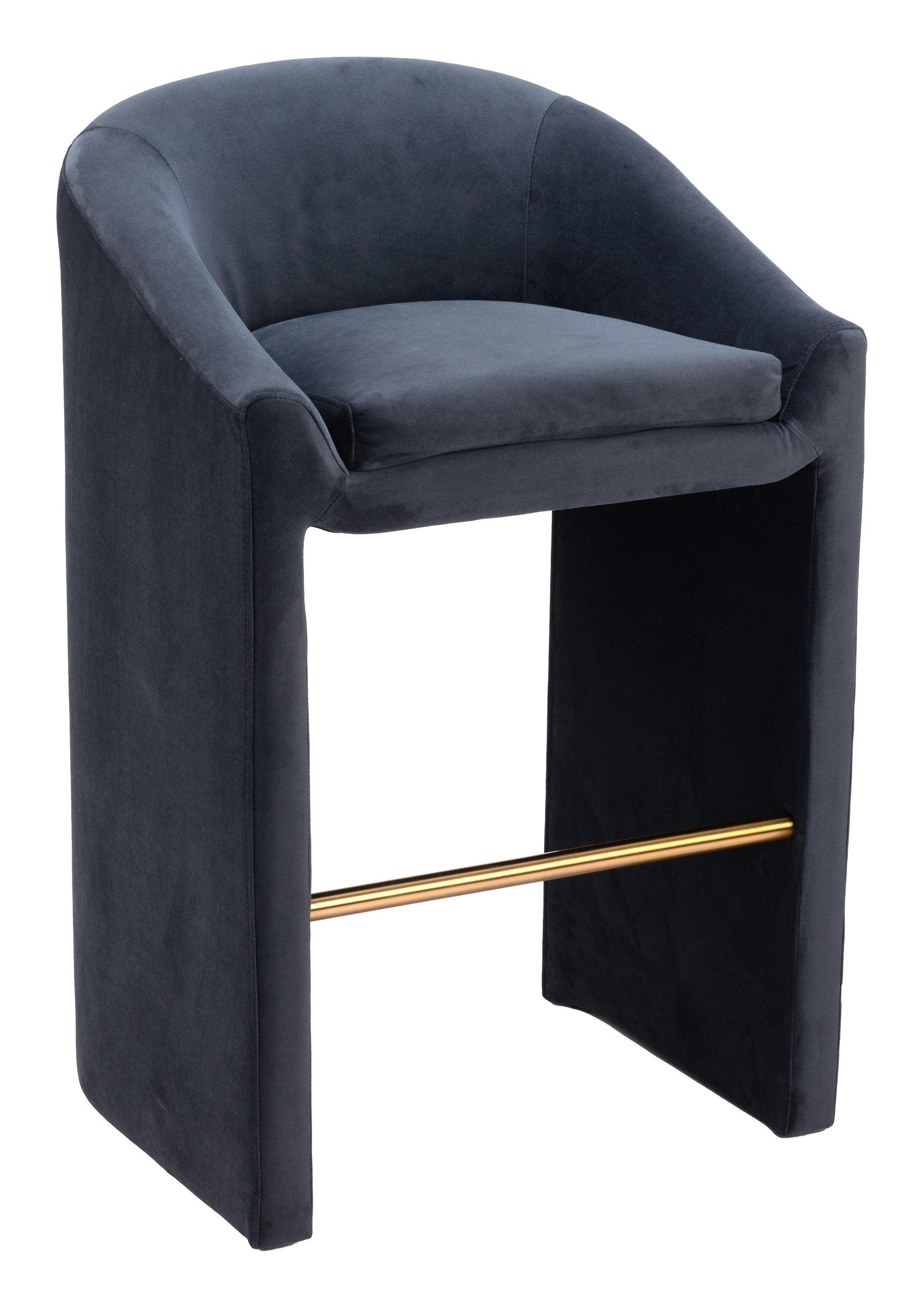 Emas Midnight Gray Barstool - Ornate Home