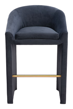 Emas Midnight Gray Barstool - Ornate Home