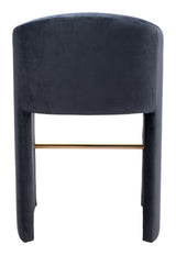 Emas Midnight Gray Barstool - Ornate Home
