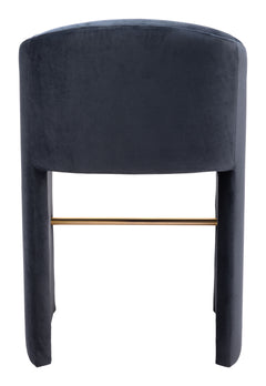 Emas Midnight Gray Barstool - Ornate Home