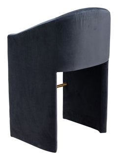 Emas Midnight Gray Barstool - Ornate Home