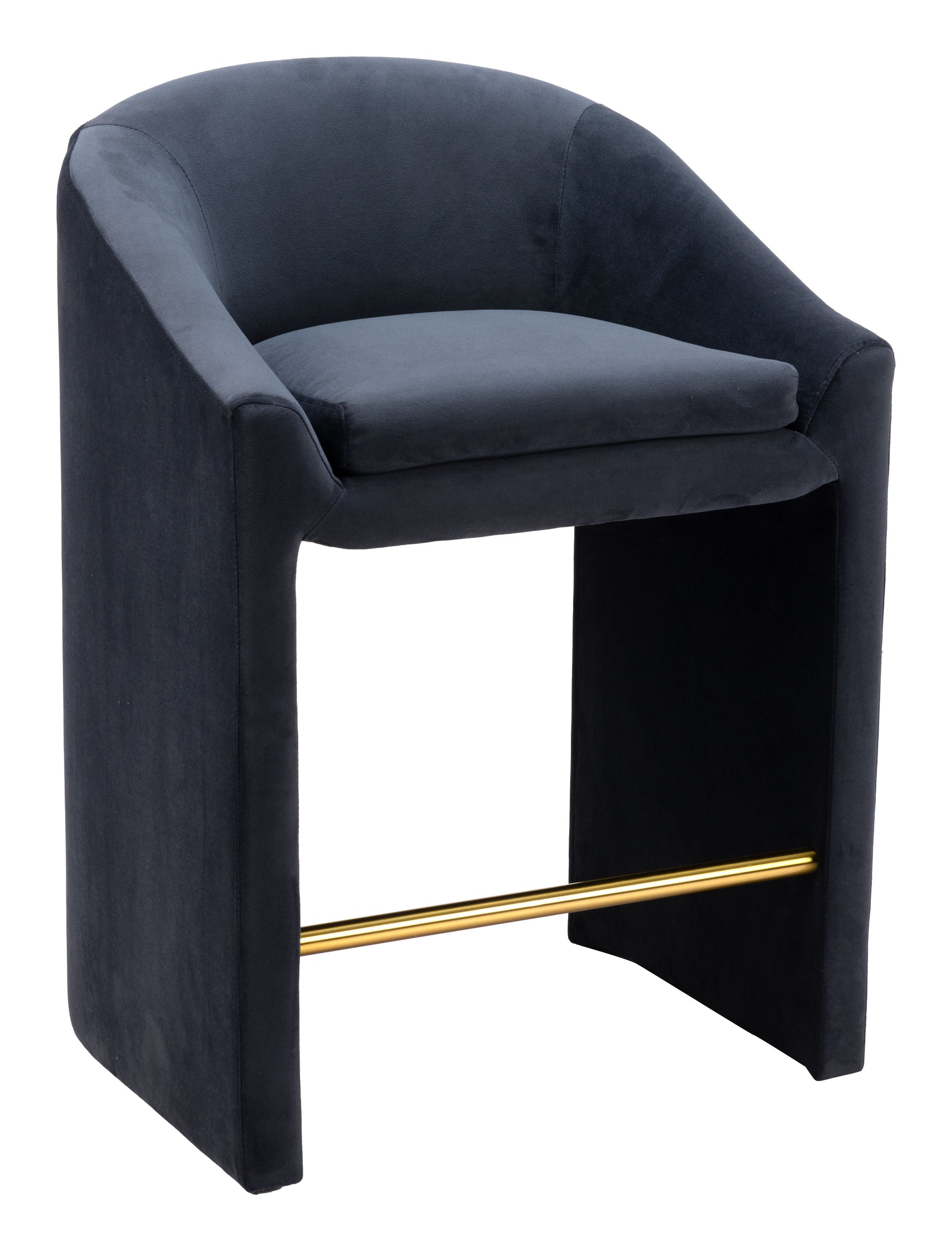 Emas Midnight Gray Counter Stool - Ornate Home
