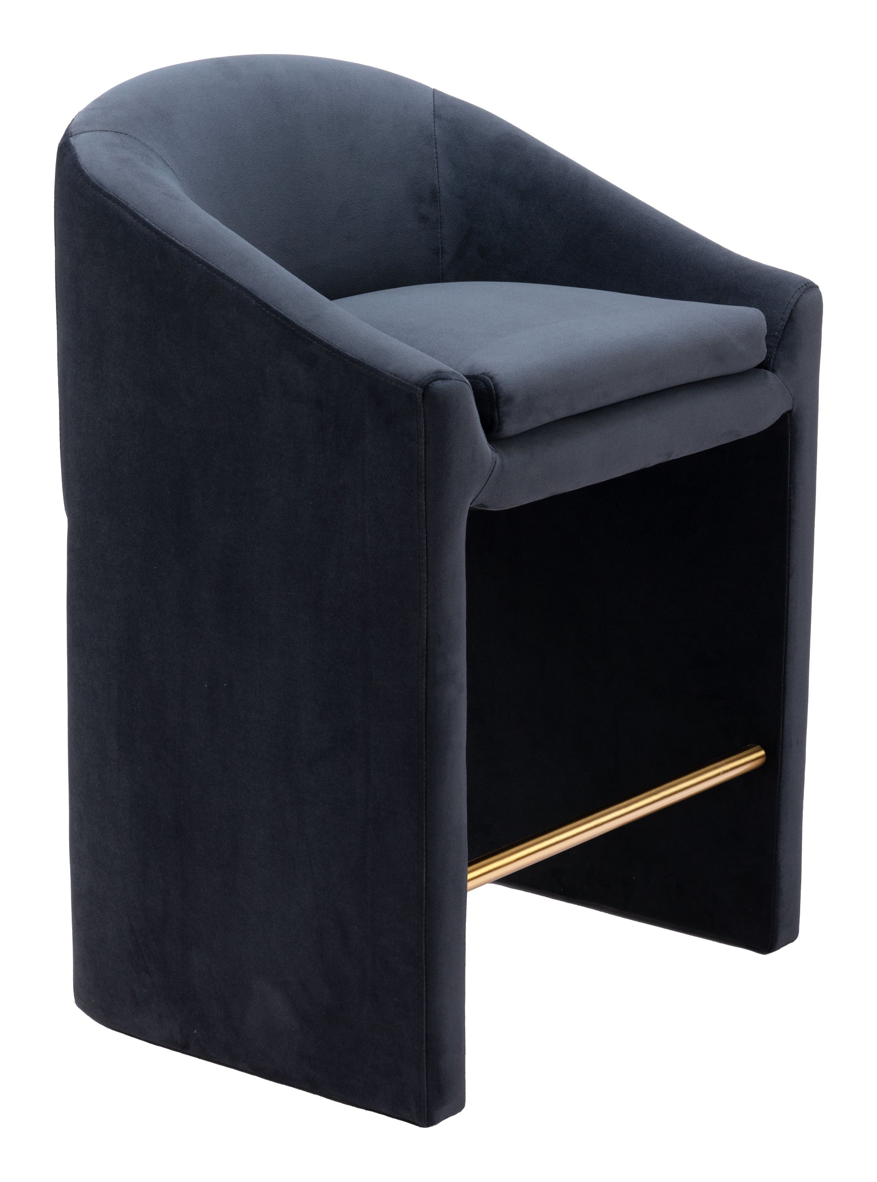 Emas Midnight Gray Counter Stool - Ornate Home
