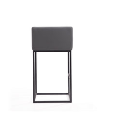 Embassy Barstool in Grey and Black (set of 3) - Ornate Home
