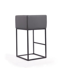 Embassy Barstool in Grey and Black (set of 3) - Ornate Home