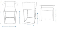 Embassy Counter Stool in Clay - Ornate Home
