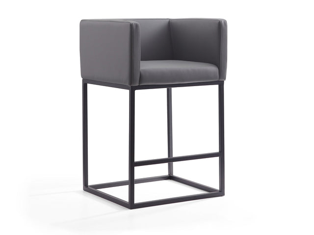 Embassy Counter Stool in Grey and Black - Ornate Home