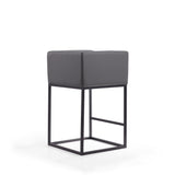 Embassy Counter Stool in Grey and Black (set of 2) - Ornate Home