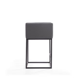Embassy Counter Stool in Grey and Black (set of 3) - Ornate Home