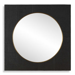 Ember Black Square Mirror - Ornate Home