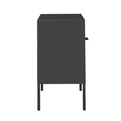 Ember Grey Nightstand with USB - Ornate Home