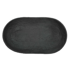 Ember Weave Black Indoor-Outdoor Oblong Bowl - Ornate Home