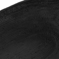 Ember Weave Black Indoor-Outdoor Oblong Bowl - Ornate Home