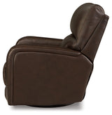 Emberla Coffee Swivel Glider Recliner - Ornate Home