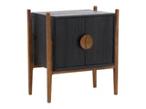 Emberly Black Nightstand - Ornate Home