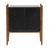 Emberly Black Nightstand - Ornate Home
