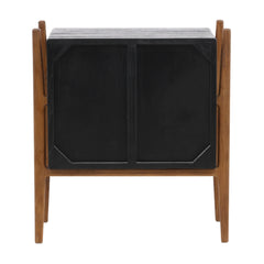 Emberly Black Nightstand - Ornate Home