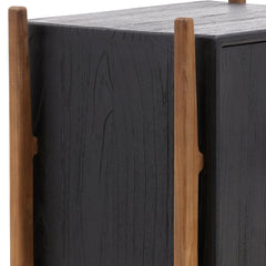 Emberly Black Nightstand - Ornate Home