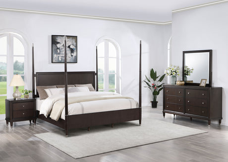 Emberlyn Brown 4-piece Eastern King Bedroom Set - Ornate Home