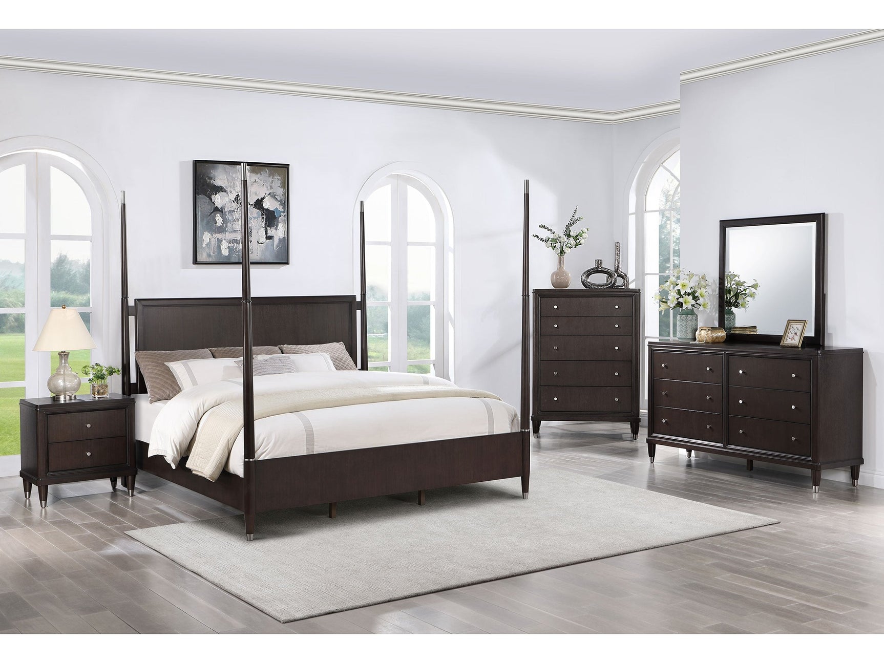 Emberlyn Brown 5-piece Queen Bedroom Set - Ornate Home
