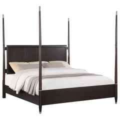 Emberlyn Brown Queen Poster Bed - Ornate Home