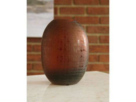 Embersen Amber Vase (7.75"H) (Set of 2) - Ornate Home