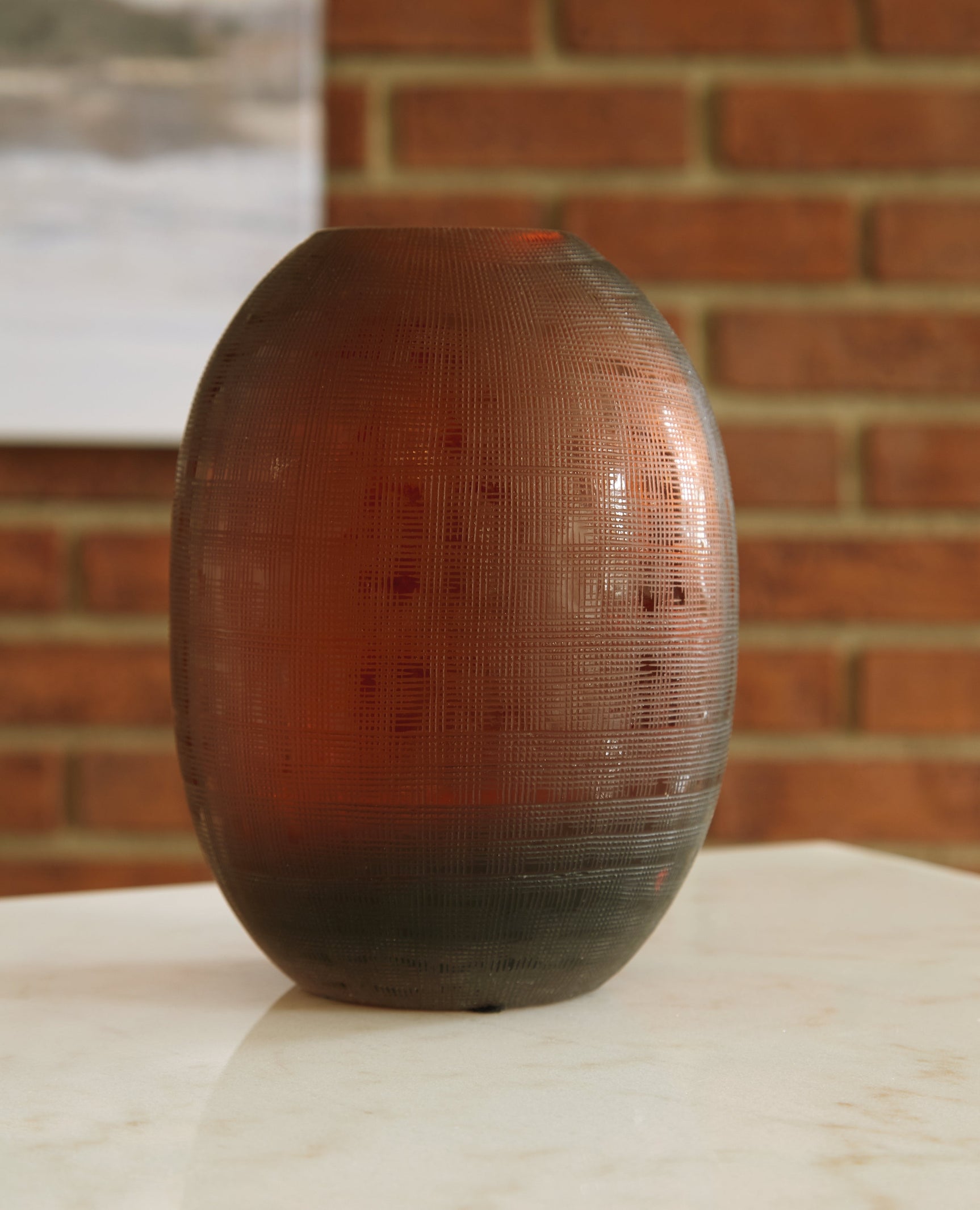 Embersen Amber Vase (Online Special Price) (8''H) - Ornate Home