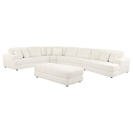 Emberson Ivory 5-piece Sectional Sofa - Ornate Home