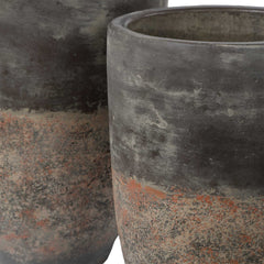 Emberwash Black/Brown Planters (Set of 2) - Ornate Home