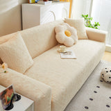 Embossed Geometric Elastic Sofa Cover Boho Stylish Decorative Furniture Covers - Ornate Home