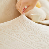 Embossed Geometric Elastic Sofa Cover Boho Stylish Decorative Furniture Covers - Ornate Home