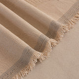 Embossed Leaf Pattern Couch Cover Throw Blanket, Japandi Furniture Cover Protector - Ornate Home