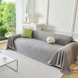 Embossed Leaf Pattern Sofa Cover Blanket for Couch, Soft Cooling Textured Couch Cover - Ornate Home