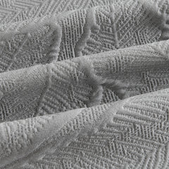 Embossed Leaf Pattern Sofa Cover Blanket for Couch, Soft Cooling Textured Couch Cover - Ornate Home