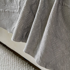 Embossed Leaf Pattern Sofa Cover Blanket for Couch, Soft Cooling Textured Couch Cover - Ornate Home