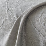 Embossed Leaf Pattern Sofa Cover Blanket for Couch, Soft Cooling Textured Couch Cover - Ornate Home