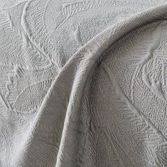 Embossed Leaf Pattern Sofa Cover Blanket for Couch, Soft Cooling Textured Couch Cover - Ornate Home