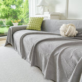 Embossed Leaf Pattern Sofa Cover Blanket for Couch, Soft Cooling Textured Couch Cover - Ornate Home