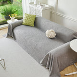 Embossed Leaf Pattern Sofa Cover Blanket for Couch, Soft Cooling Textured Couch Cover - Ornate Home